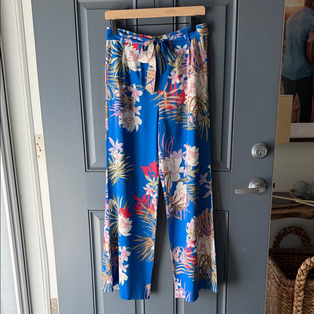 Floral Wide-Leg Pants